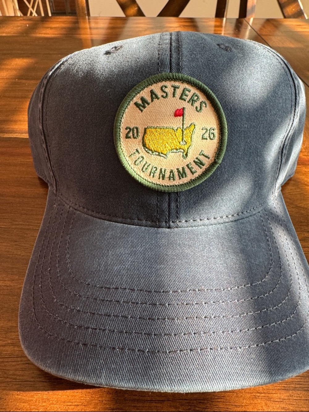 2026 Masters Tournament Embroidered Patch Baseball Cap - Blue